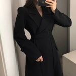 New spring autumn fashion Casual women's Trench Coat long Outerwear loose clothes for lady with belt