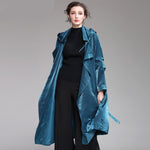 Autumn jacket windbreaker jacket 2019New women's hooded fashion loose single-breasted long windbreaker female zipper coat coat