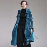 Autumn jacket windbreaker jacket 2019New women's hooded fashion loose single-breasted long windbreaker female zipper coat coat