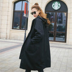 New Fashion 2020 Long Trench Coats Women's Spring Autumn Coats Casual Plus Size Zipper Winter Windbreaker Female Outerwear X18