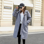 New Fashion 2020 Long Trench Coats Women's Spring Autumn Coats Casual Plus Size Zipper Winter Windbreaker Female Outerwear X18