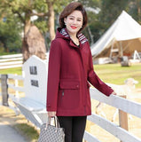 2020 New Spring Autumn Trench Coat Women Korean Fashion Loose Ladies Casual Windbreaker Hooded Coat  Middle-Aged Women's Tops
