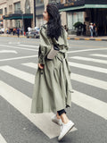 Trench coat 2020 new Korean casual loose women's British style over the knee fashion temperament coat tide