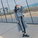 Trench coat 2020 new Korean casual loose women's British style over the knee fashion temperament coat tide