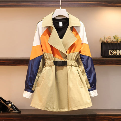 2020 Spring And Autumn New Trench Coat Women's Long Fashion Loose Coat Women's Windbreaker Casual Wild Clothing Women Outerwear