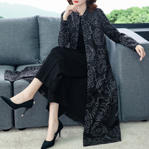 High end Windbreaker Women New 2020 Spring Autumn Long Trench Coat Fashion Slim Single-breasted print Coat Women's Overcoat 2212