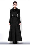 2020 Fashion Woolen Coat Female Autumn Winter Women's X Long Trench Coats New Temperament Slim Thick Windbreaker Overcoats xa272