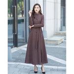 2020 Fashion Woolen Coat Female Autumn Winter Women's X Long Trench Coats New Temperament Slim Thick Windbreaker Overcoats xa272