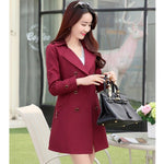 New Fashion Long Trench Coat For Women Spring Autumn Women's Office Blend Overcoat Female Outwear Trenchcoat Femme