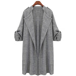 Plus Size 5XL  Autumn Women's Thin Jacket 2020 Fashion Loose Large Size Casual Long Cardigan Coats Female Windbreaker