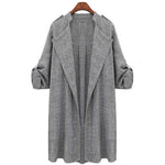 Plus Size 5XL  Autumn Women's Thin Jacket 2020 Fashion Loose Large Size Casual Long Cardigan Coats Female Windbreaker