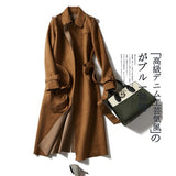 Waist Windbreaker Women's Long Spring And Autumn Winter Trench Coat For Women Sexy Trench Coats Luxury Trench Coat Red HH50FY