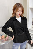 Women's Trench Coat Suit Collar Double Breasted Casual Short Windbreaker Spring Autumn Fashion Coat Outerwear Female Tops 2020