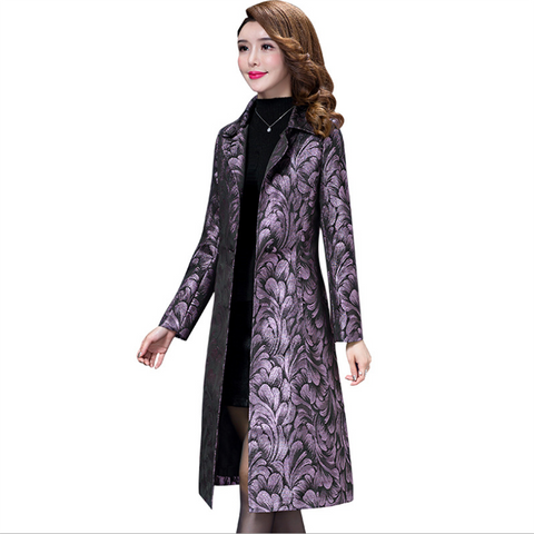 High-quality spring autumn new Women's trench coat fashion Korean loose fit was thin and long windbreaker overcoat plus size